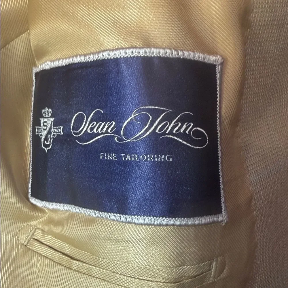 Pre loved Sean John Tan Plaid Men's Blazer